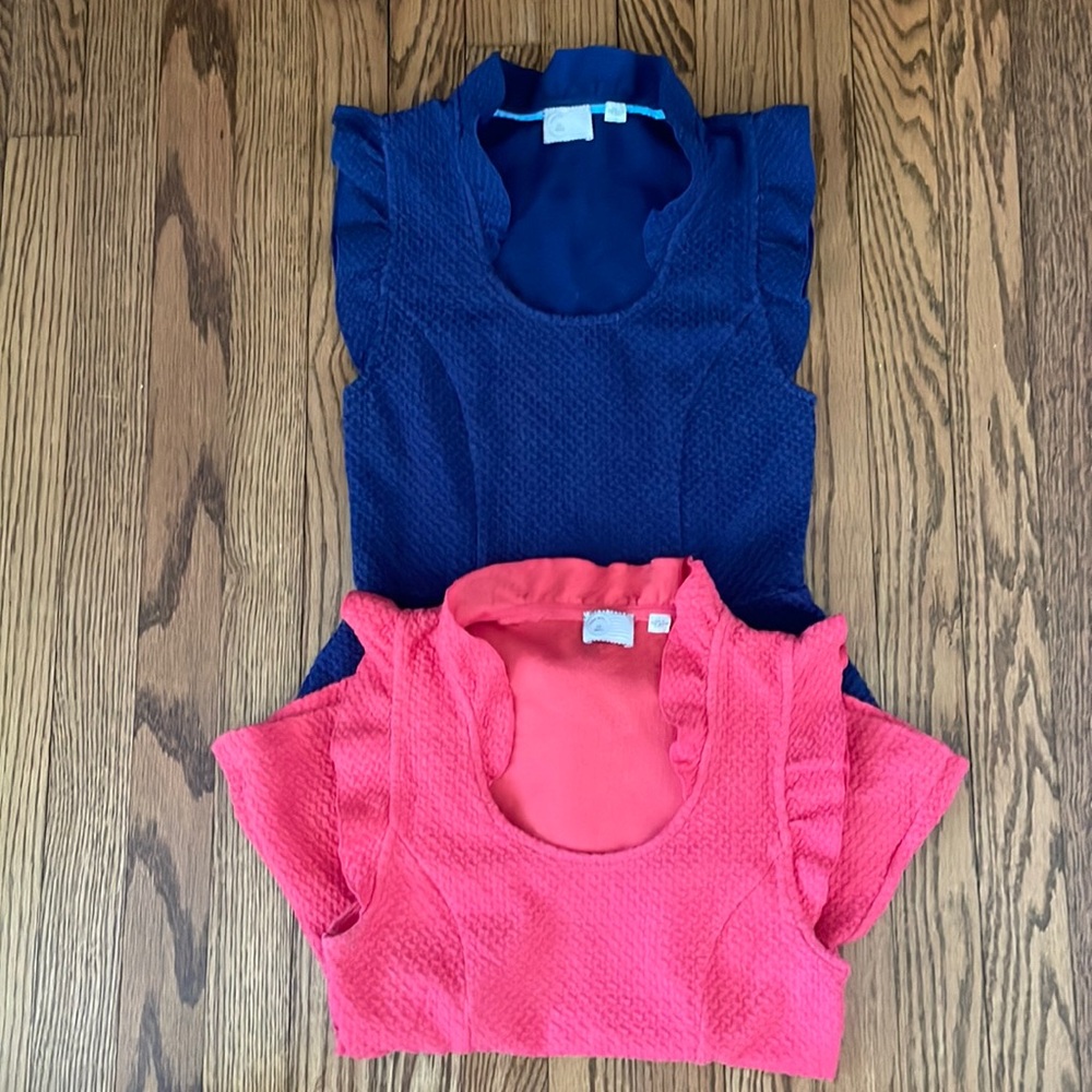 Bundle of Anthropologie Postmark Peplum Tops Size Small